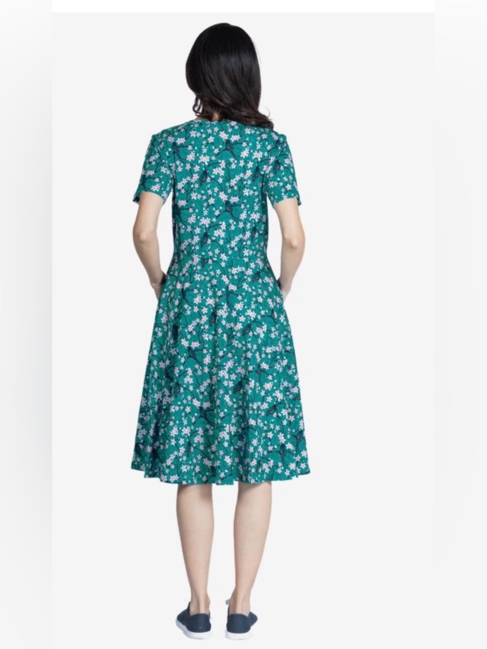 Svaha Sakura Starlings Twirl Dress with Pockets Plus Size 5X - Picture 6 of 6